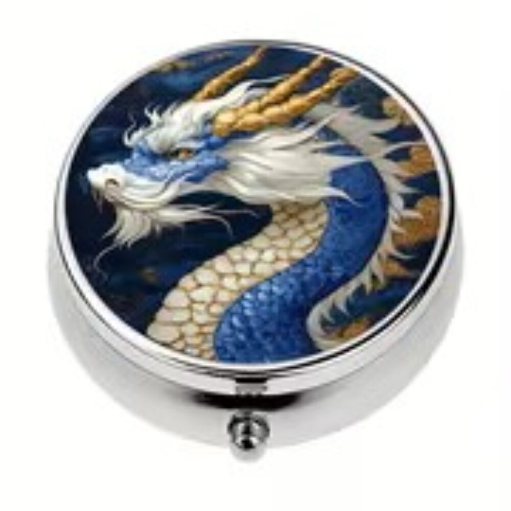1pc  Colorful Dragon Pill Box